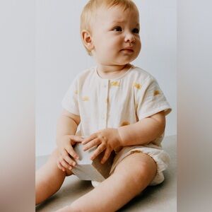 Jacquard Sun Print Romper
